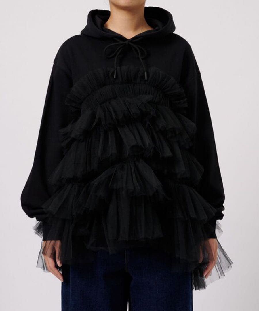 トップス VIVIANO Gathered Tulle Foodie Red