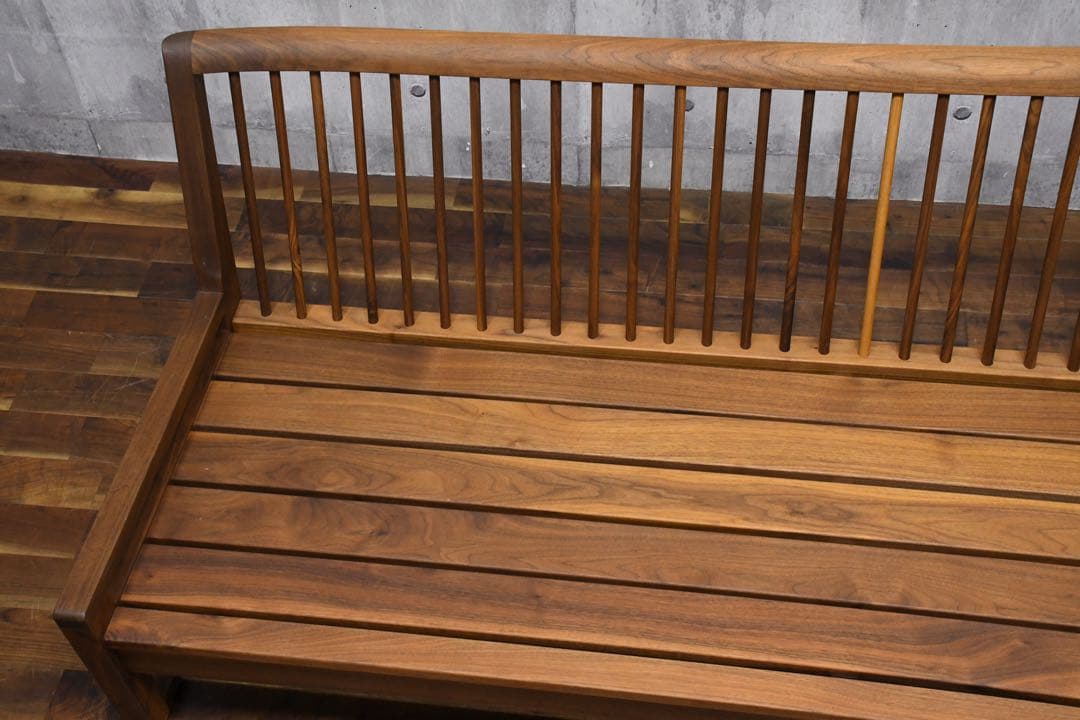 ELC33 シラカワ 飛騨の匠工房 3人掛けソファフレーム ウォールナット無垢材