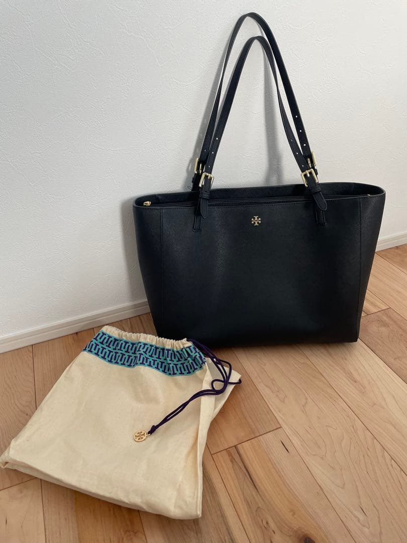 TORY BURCH 黒 ビジネスバッグ 収納袋付き A4対応