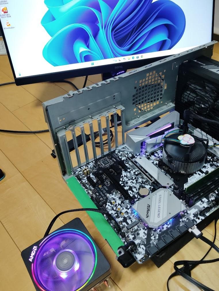 Ryzen5-2400G+B450STEEL LEGEND+RGBCPUクーラー