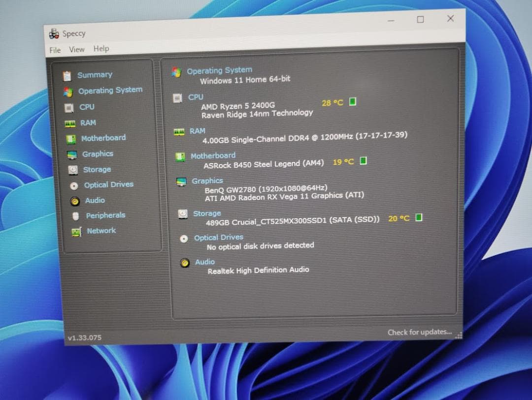 Ryzen5-2400G+B450STEEL LEGEND+RGBCPUクーラー