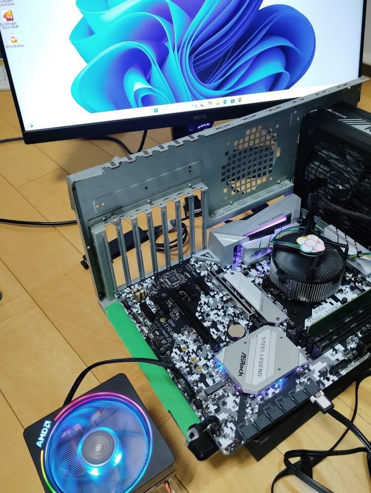 Ryzen5-2400G+B450STEEL LEGEND+RGBCPUクーラー