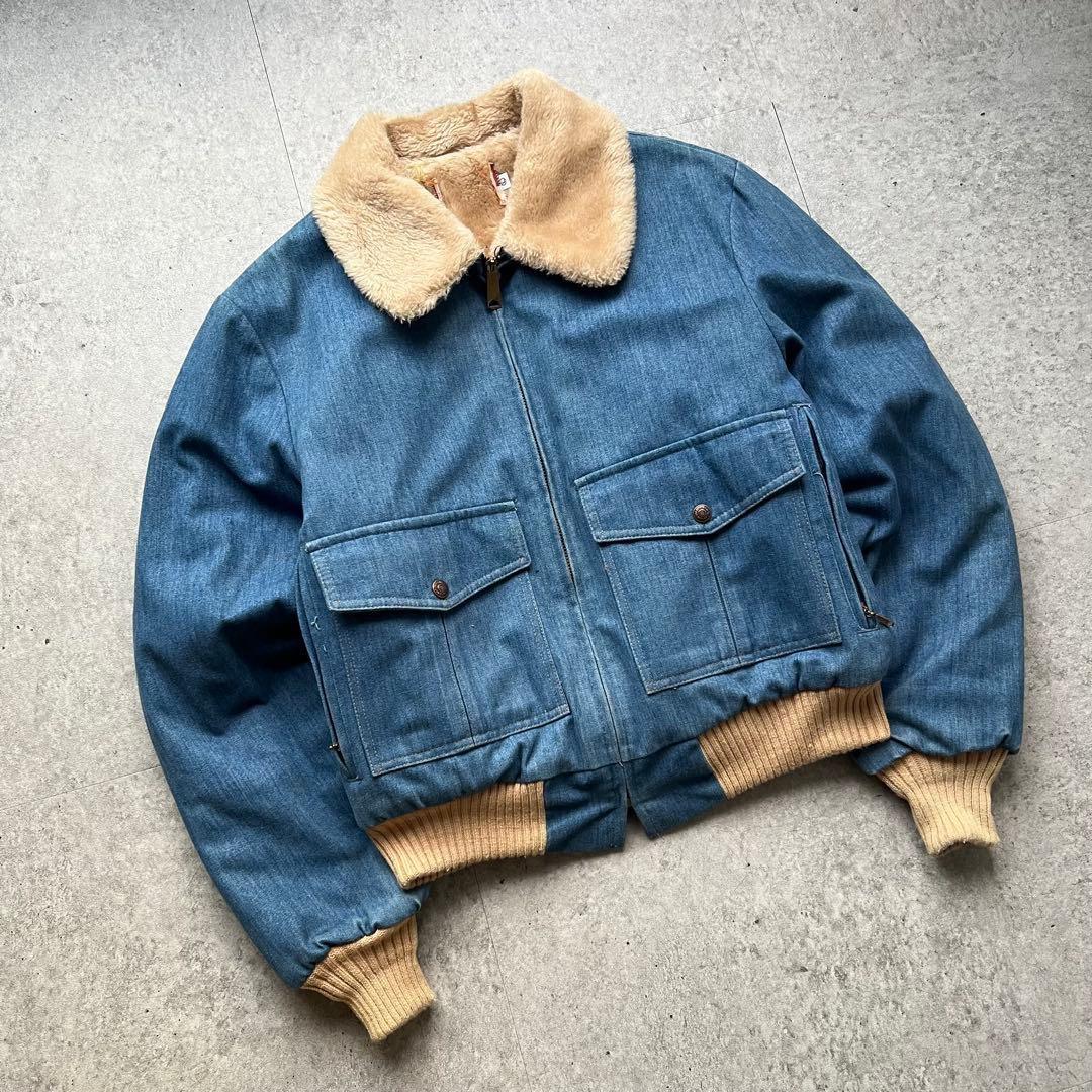 か*で様 70s Levi's リーバイス G-1タイプ デニムボアジャケット