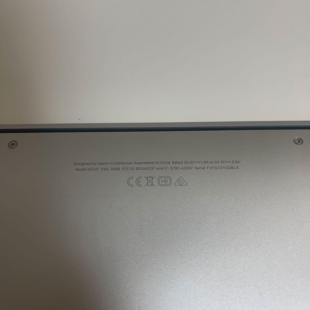 MacBookAir 2020 13インチ M1 シルバー 8GB 512GB