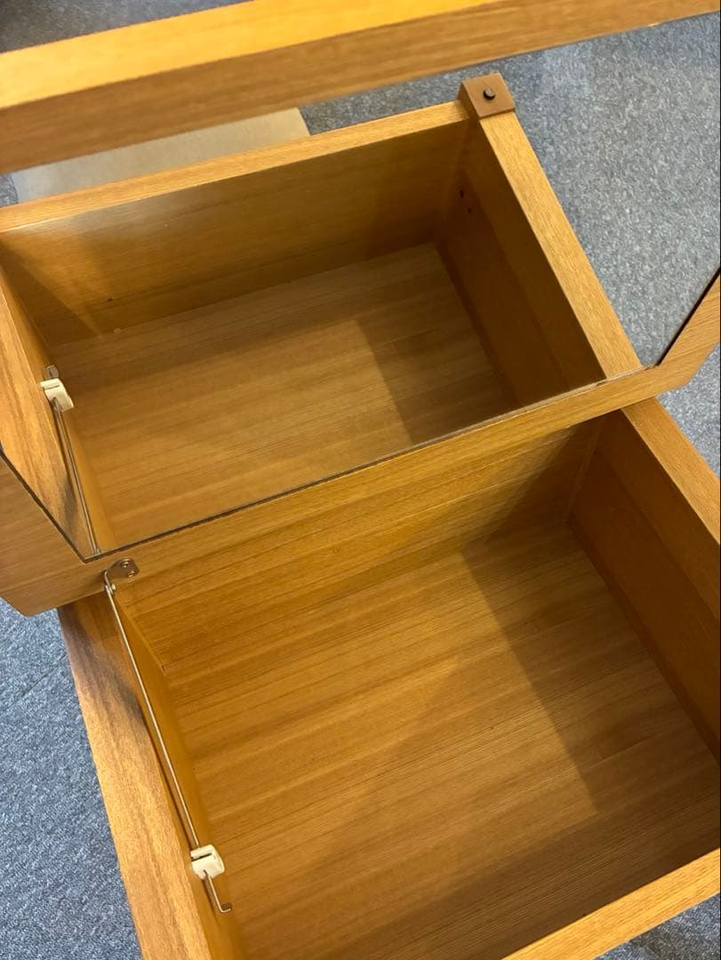 無印良品ドレッサー（タモ材ナチュラル）　イス付き