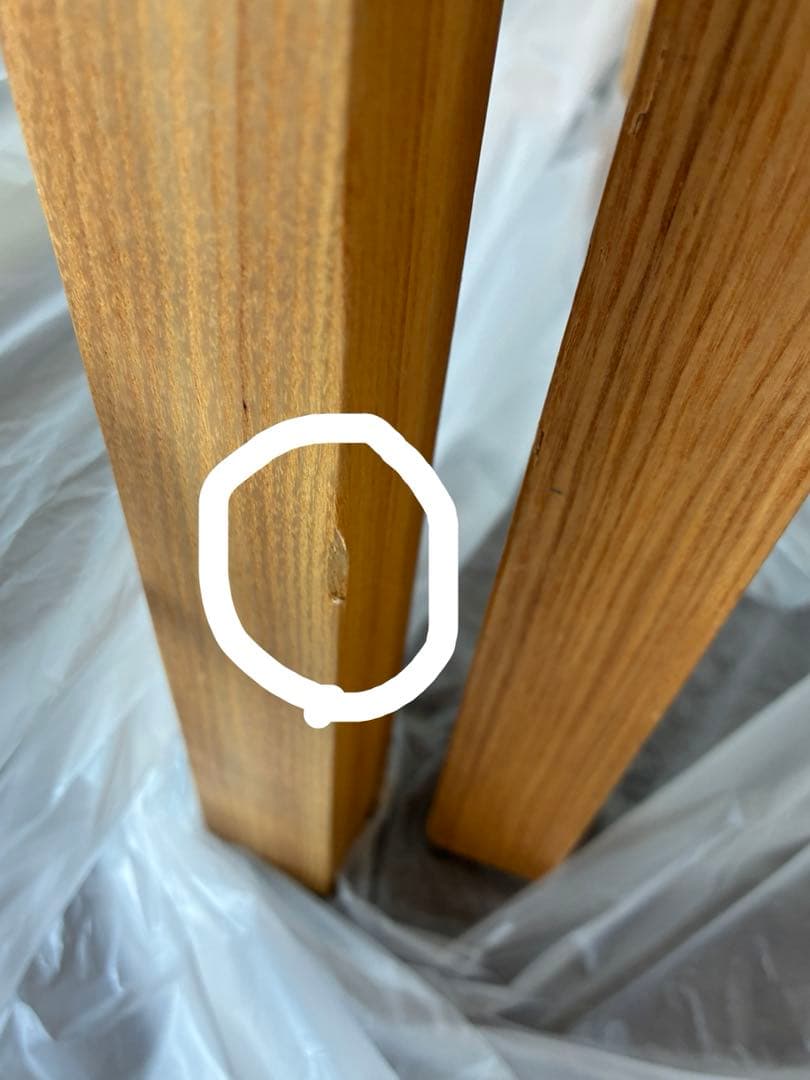 無印良品ドレッサー（タモ材ナチュラル）　イス付き