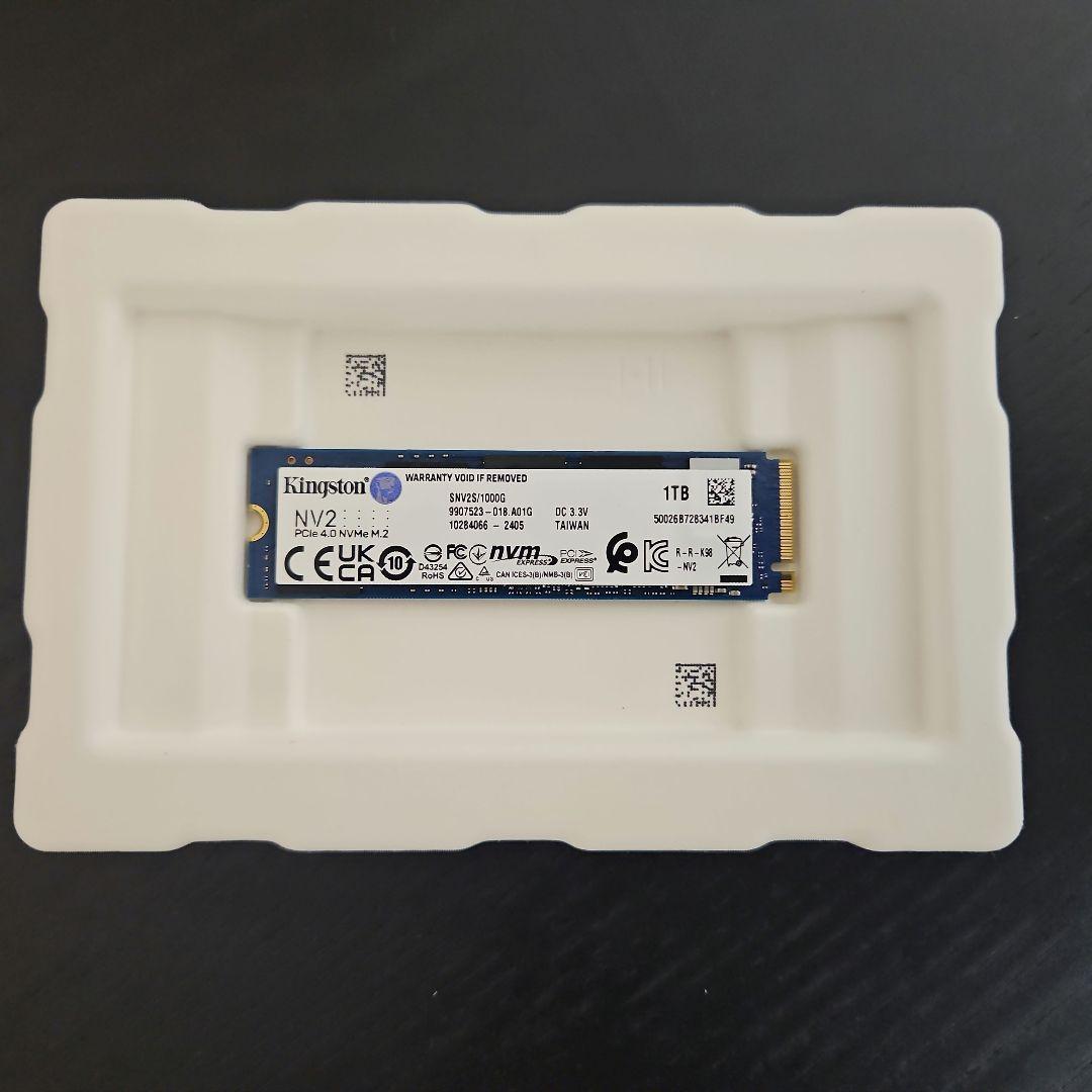 内蔵型SSD Kingston NV2 1TB NVMe M.2 SSD