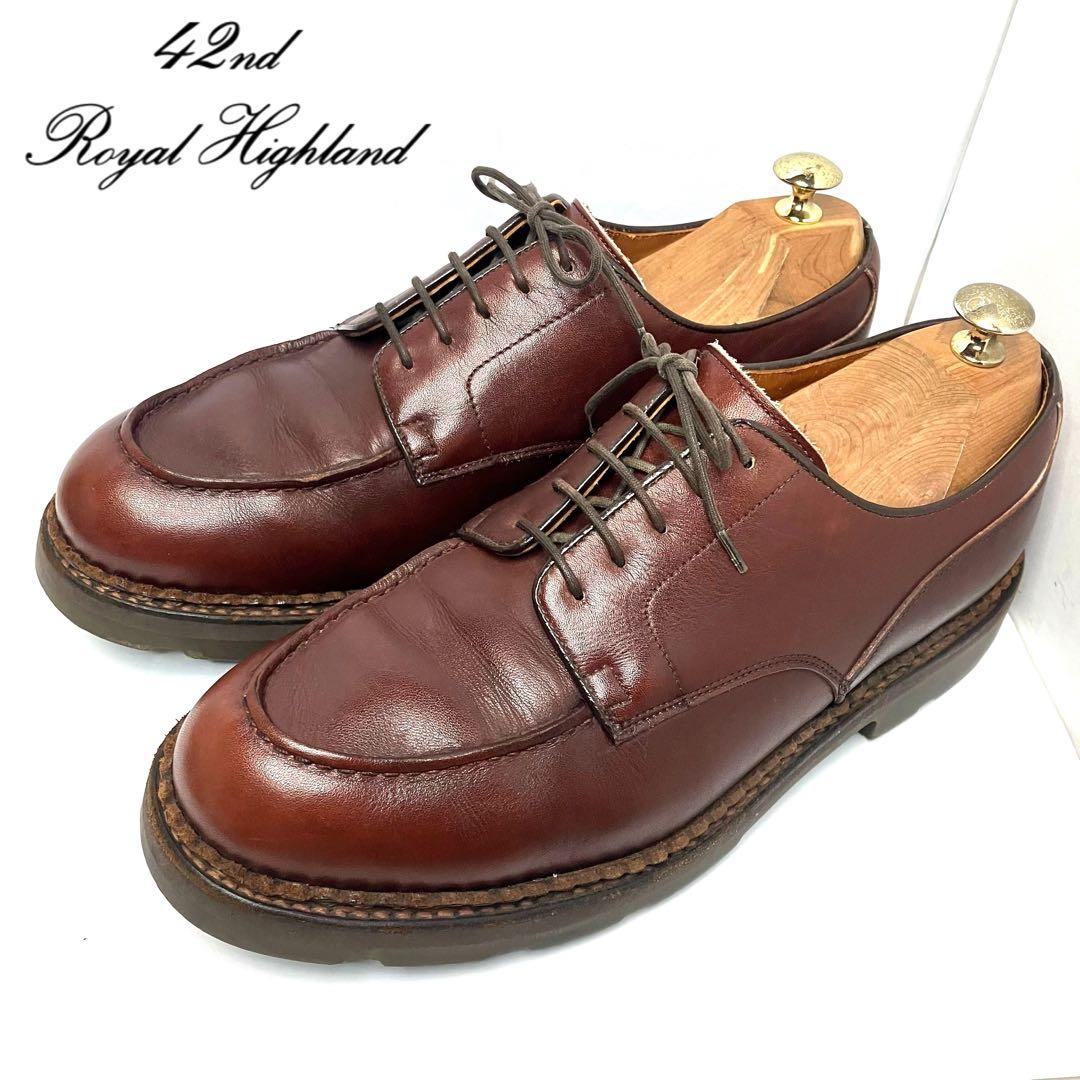 42nd  HIGHLAND 革靴　Uチップ　英国製　レザー　メンズ