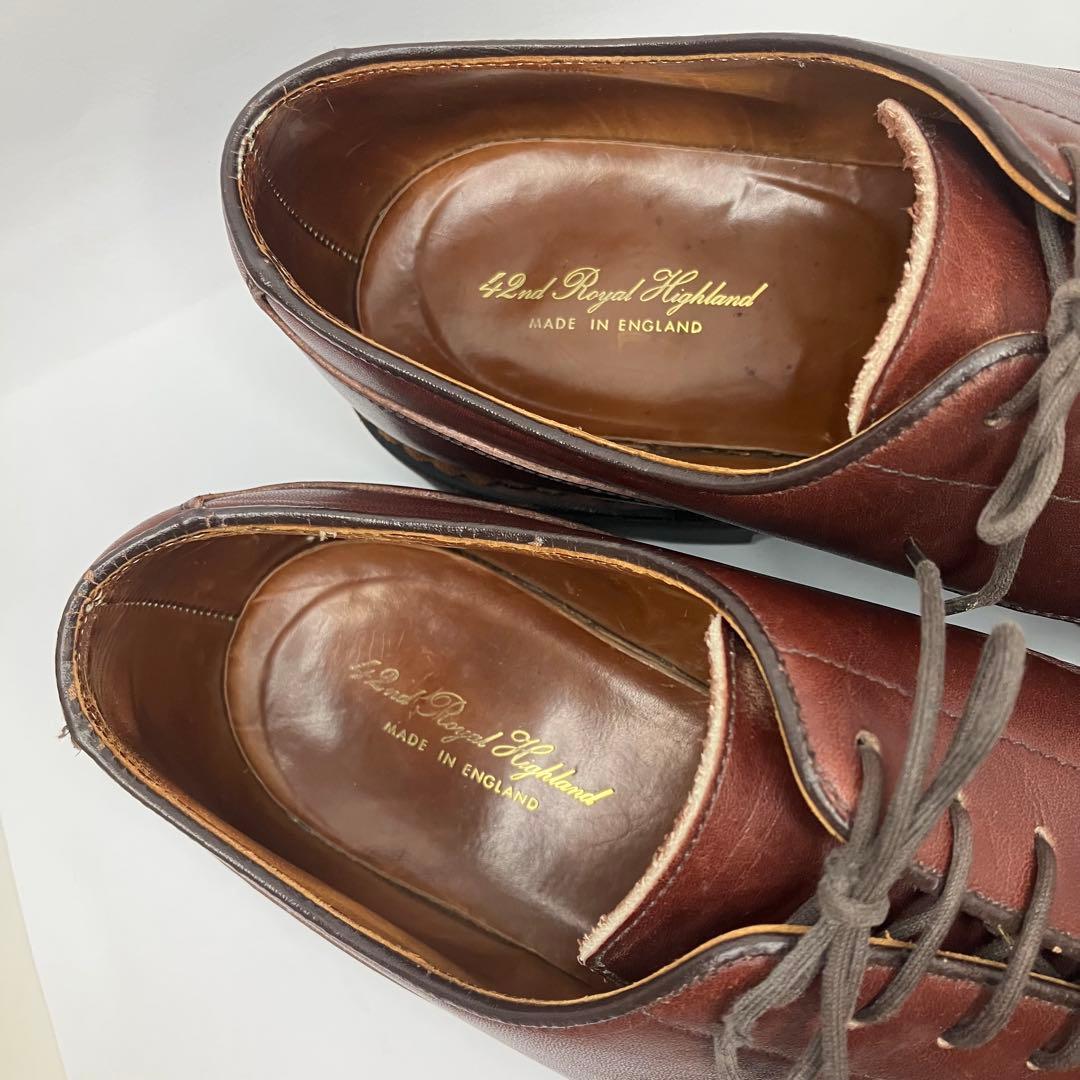 42nd  HIGHLAND 革靴　Uチップ　英国製　レザー　メンズ