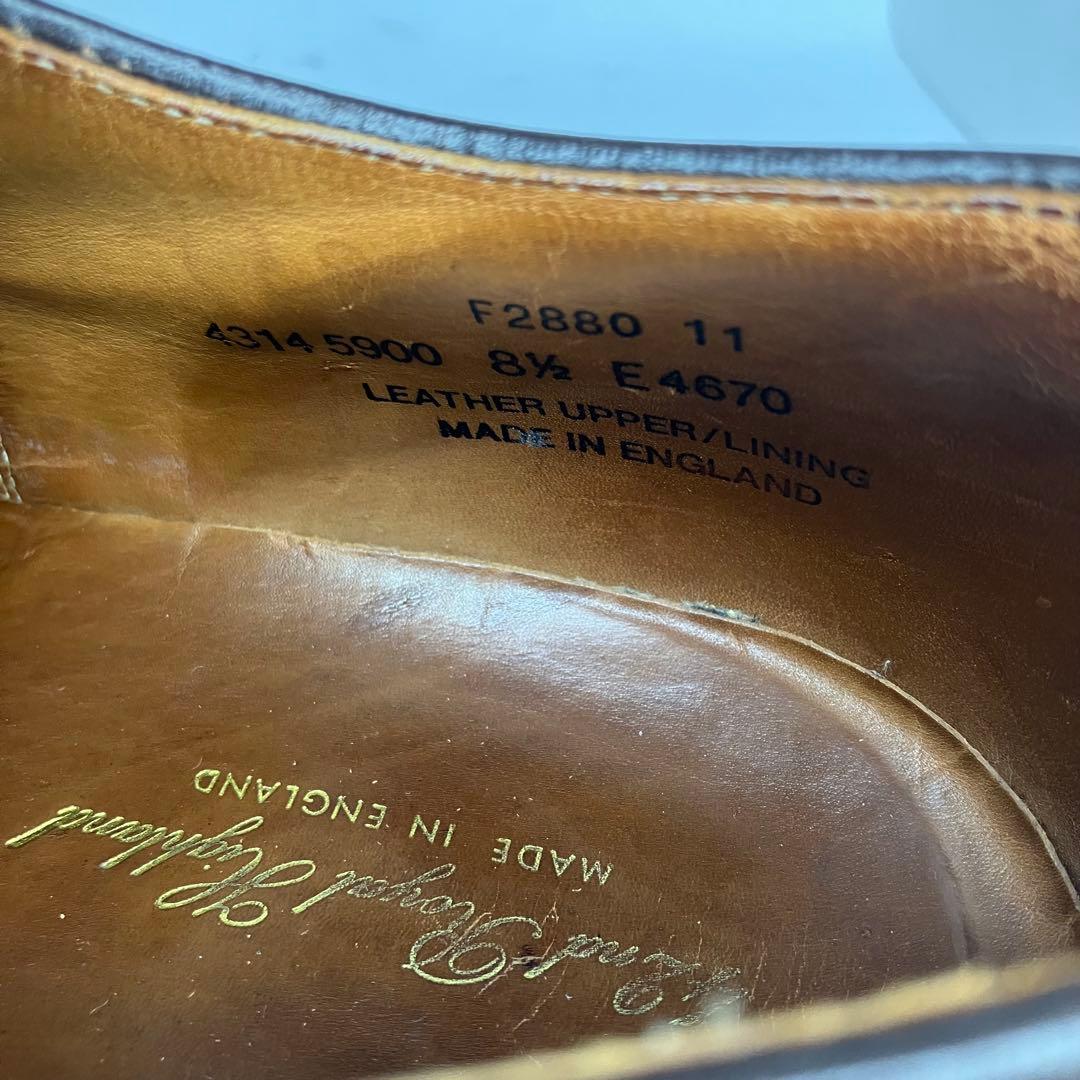 42nd  HIGHLAND 革靴　Uチップ　英国製　レザー　メンズ