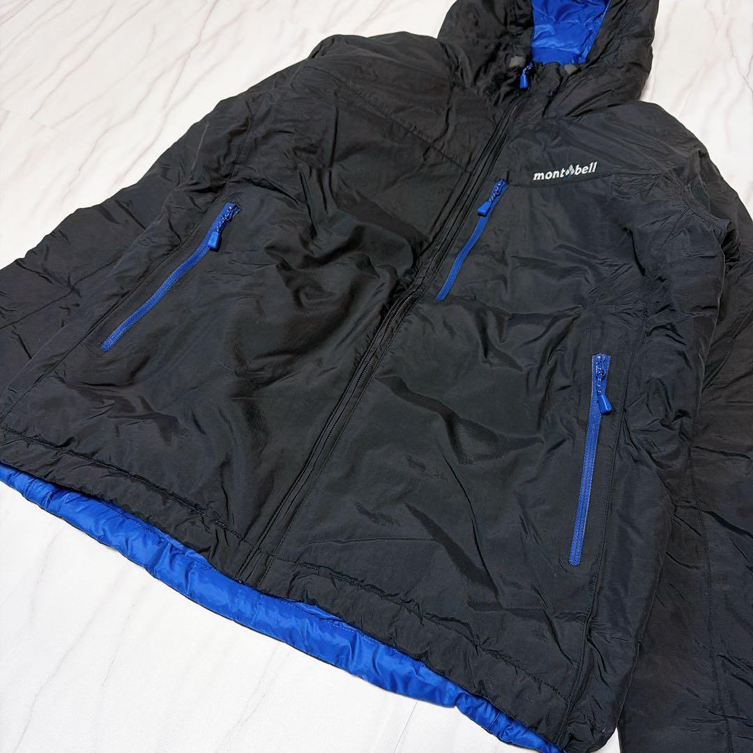 モンベル コロラドパーカ リバーシブルダウンジャケット 黒×紺 Men’s M
