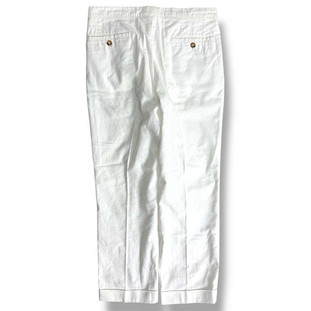 J6430 美品 ロータ 2プリーツ グルカパンツ ホワイト 46 Rota