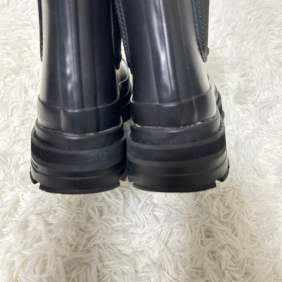 エーグル　ソフトレイン2 ラバーブーツ　サイドゴア　ブラック　38 24センチ