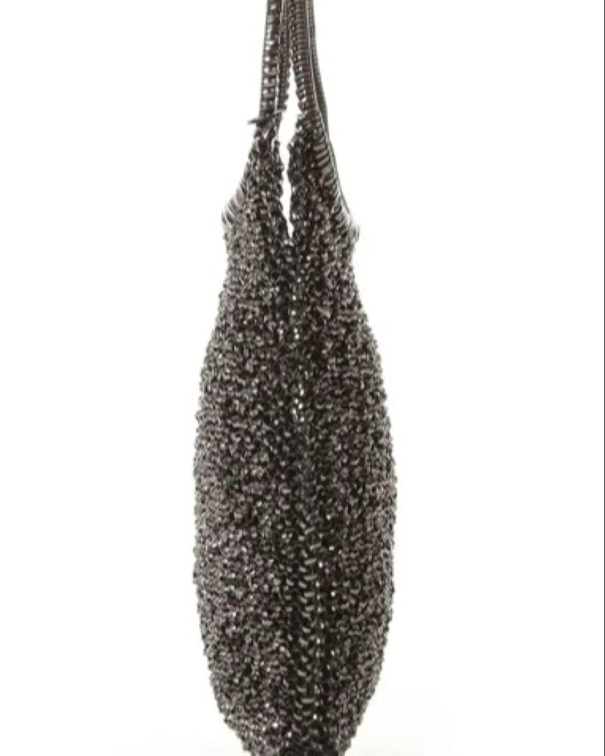 超美品　アンテプリマ ワイヤーバッグ スタンダード/ラウンド 縦型/ブラック