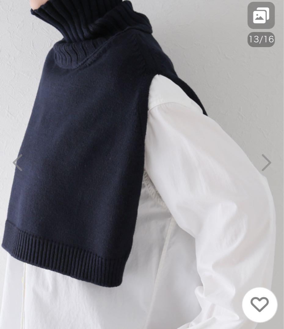 Deuxieme Classe Lily sof ネイビーポンチョ