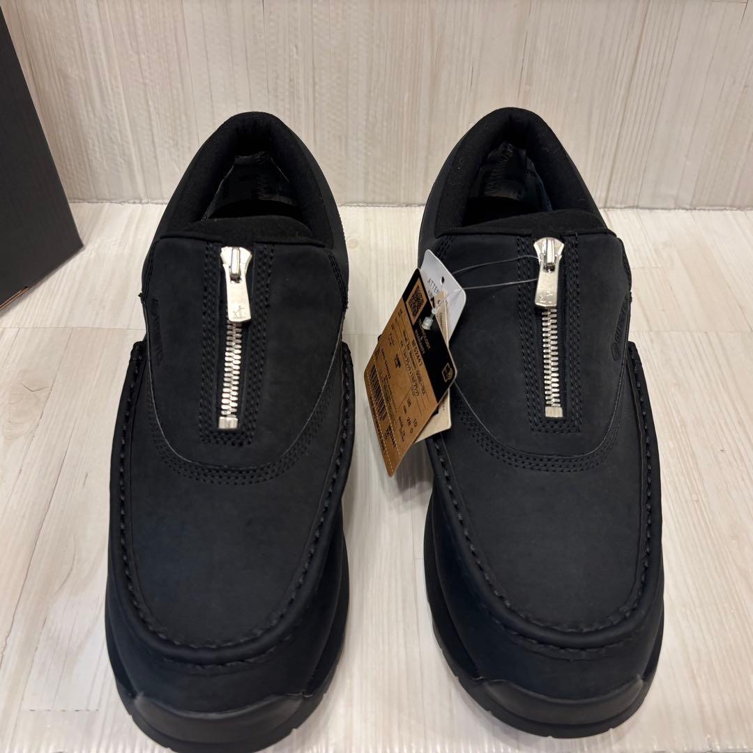 美品 ザ ノース フェイス ホーンド ジップ モカシン シューズ ブラック