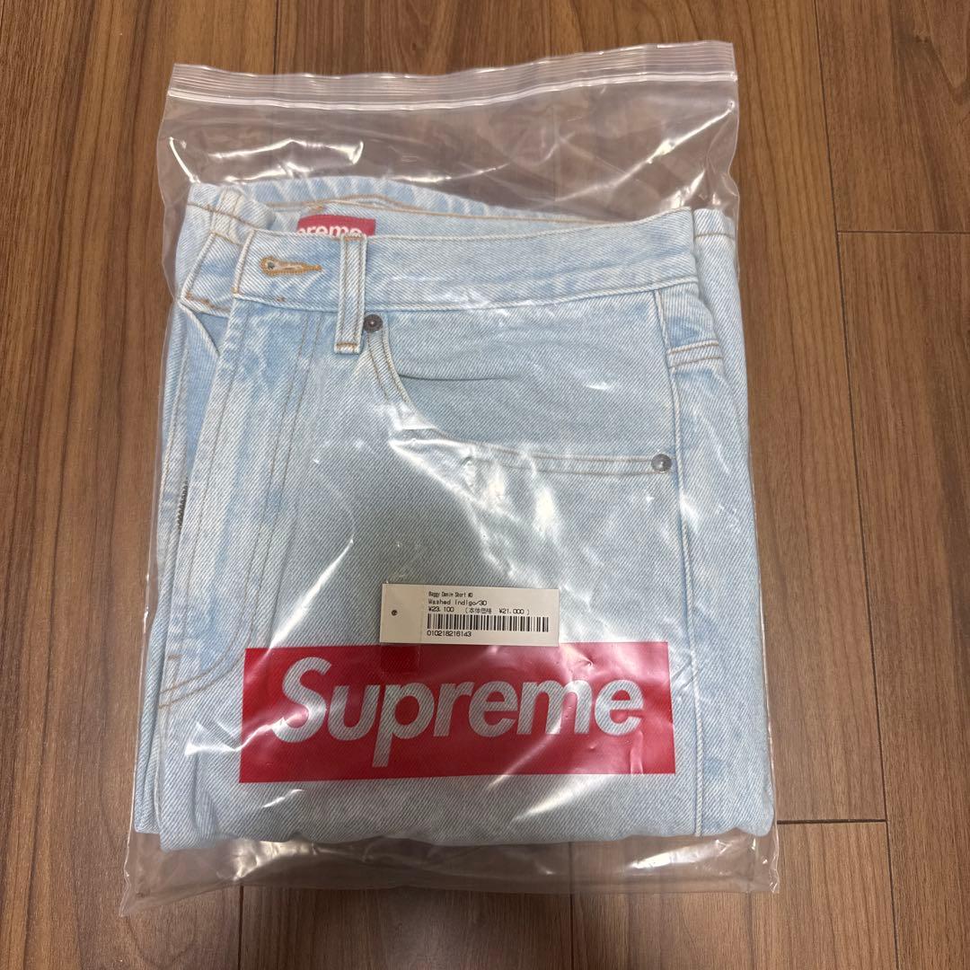 パンツ Supreme Baggy DenimShort WashedIndigo 30