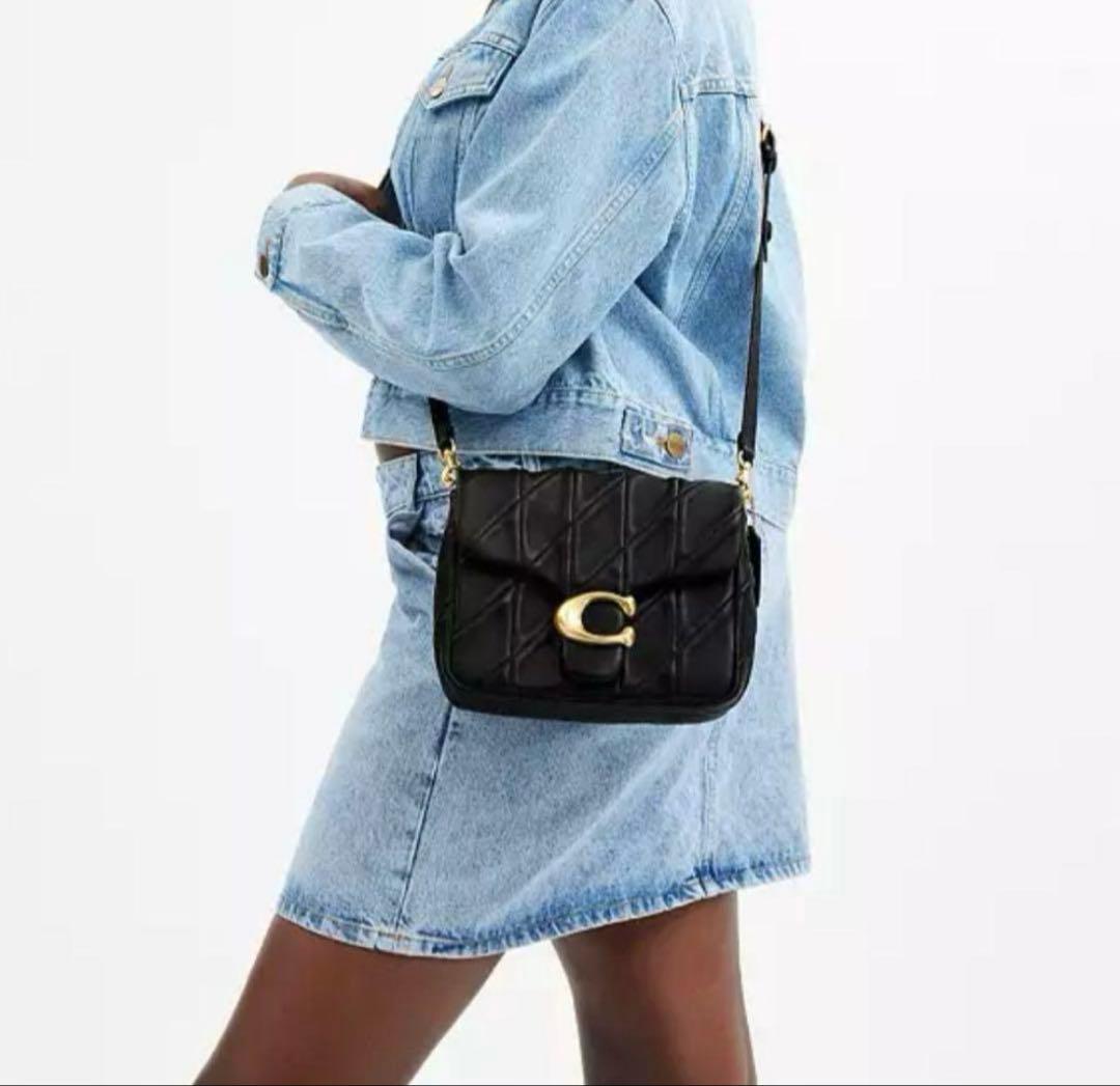 nanamiCW629 ショルダーバッグ・キルティングレディースバッグ　黒