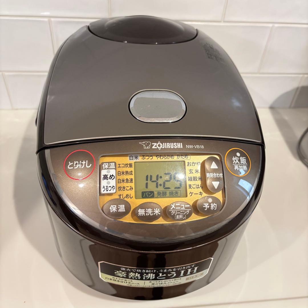 象印 IH炊飯器 1升 (10合) 1.8L NW-VB18型 2021年