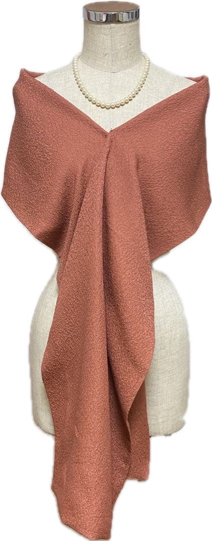 k*i様 着物リメイクワンピースマキシ丈とストール付き