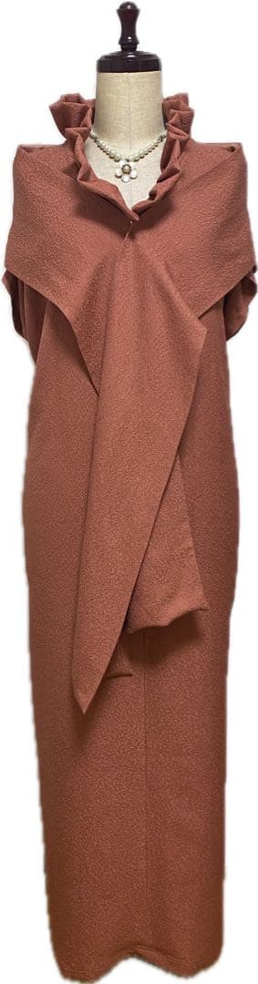 k*i様 着物リメイクワンピースマキシ丈とストール付き