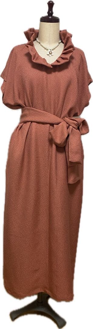 k*i様 着物リメイクワンピースマキシ丈とストール付き