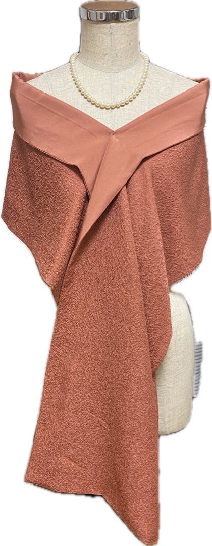 k*i様 着物リメイクワンピースマキシ丈とストール付き