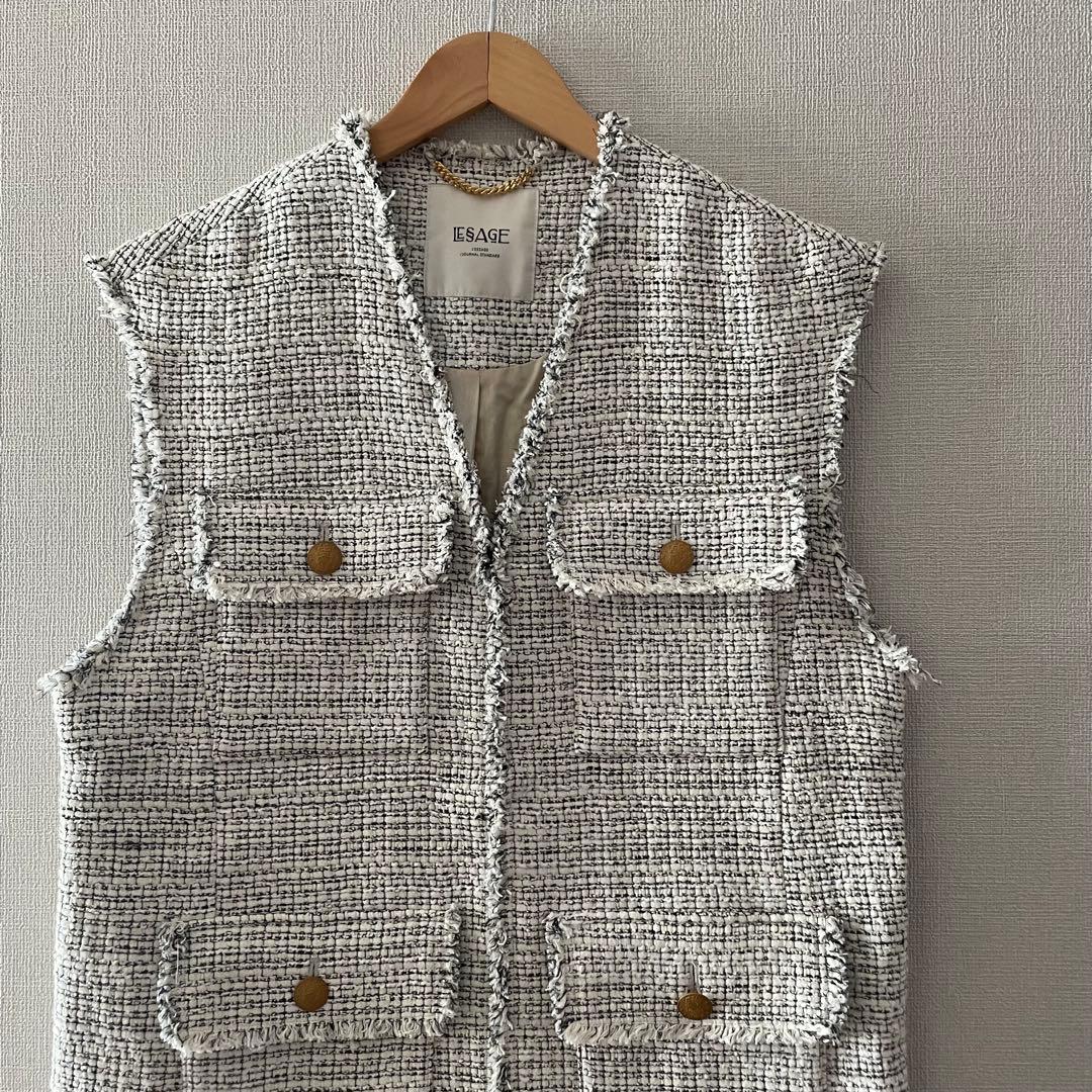 美品！ジャーナルスタンダードレサージュGIOLICAツイードベスト ジャケット
