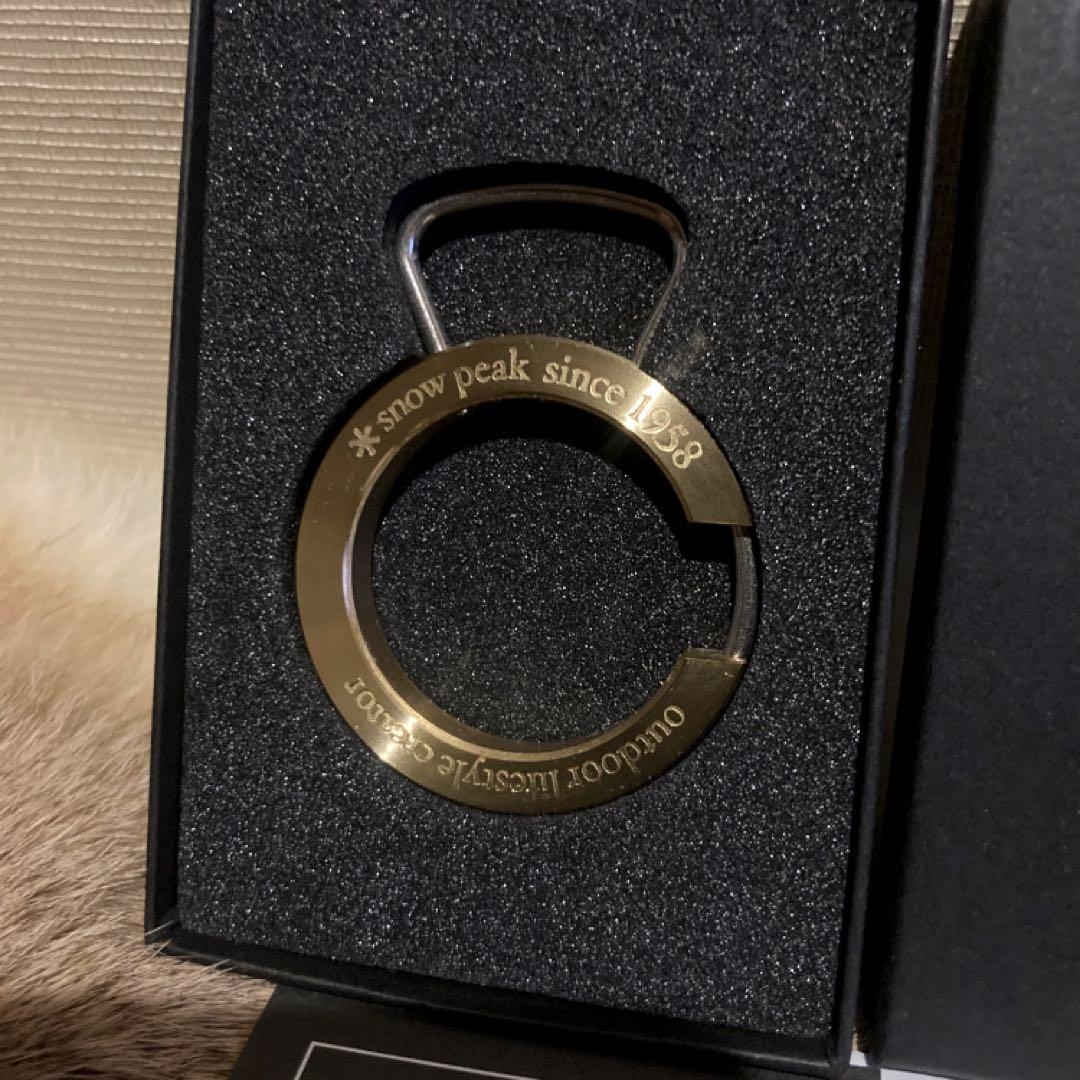 最終値下げ 未使用 限定品 希少 激レア 高級 スノーピーク 真鍮 キーホルダー