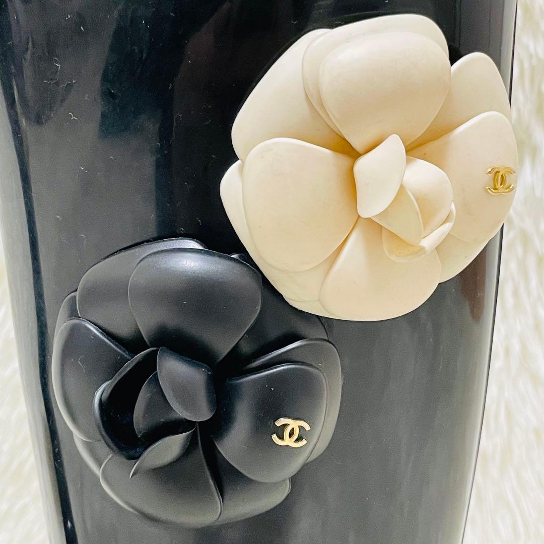 CHANEL シャネル レインブーツ ココマーク カメリア 36 箱＆保存袋