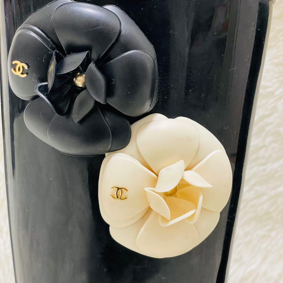 CHANEL シャネル レインブーツ ココマーク カメリア 36 箱＆保存袋