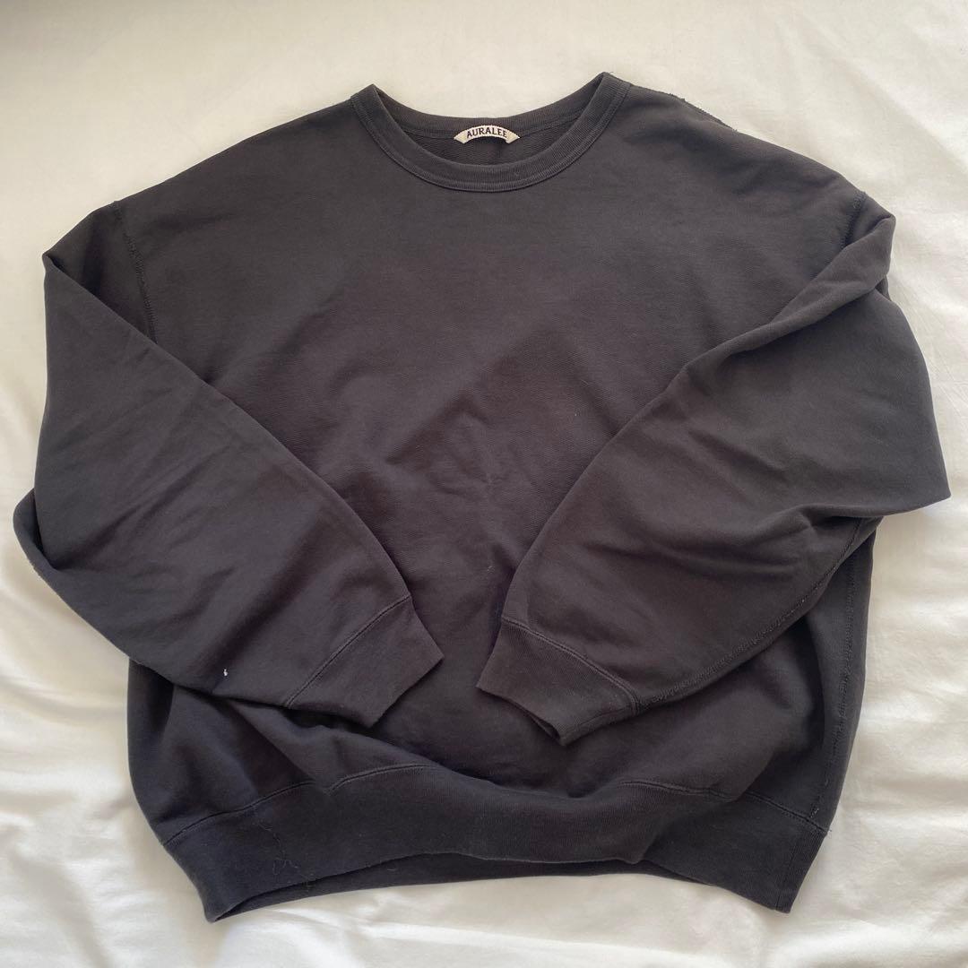 オーラリーAURALEE スウェット　ダークグレー