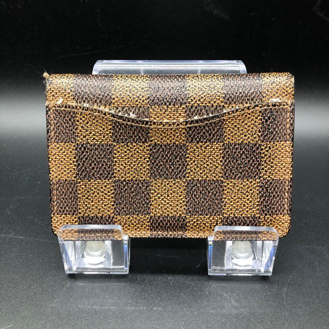 ルイヴィトン ダミエ カードケース 名刺入れ イニシャル入り