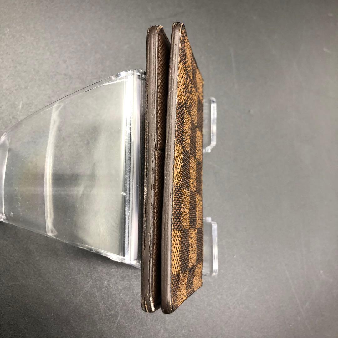 ルイヴィトン ダミエ カードケース 名刺入れ イニシャル入り