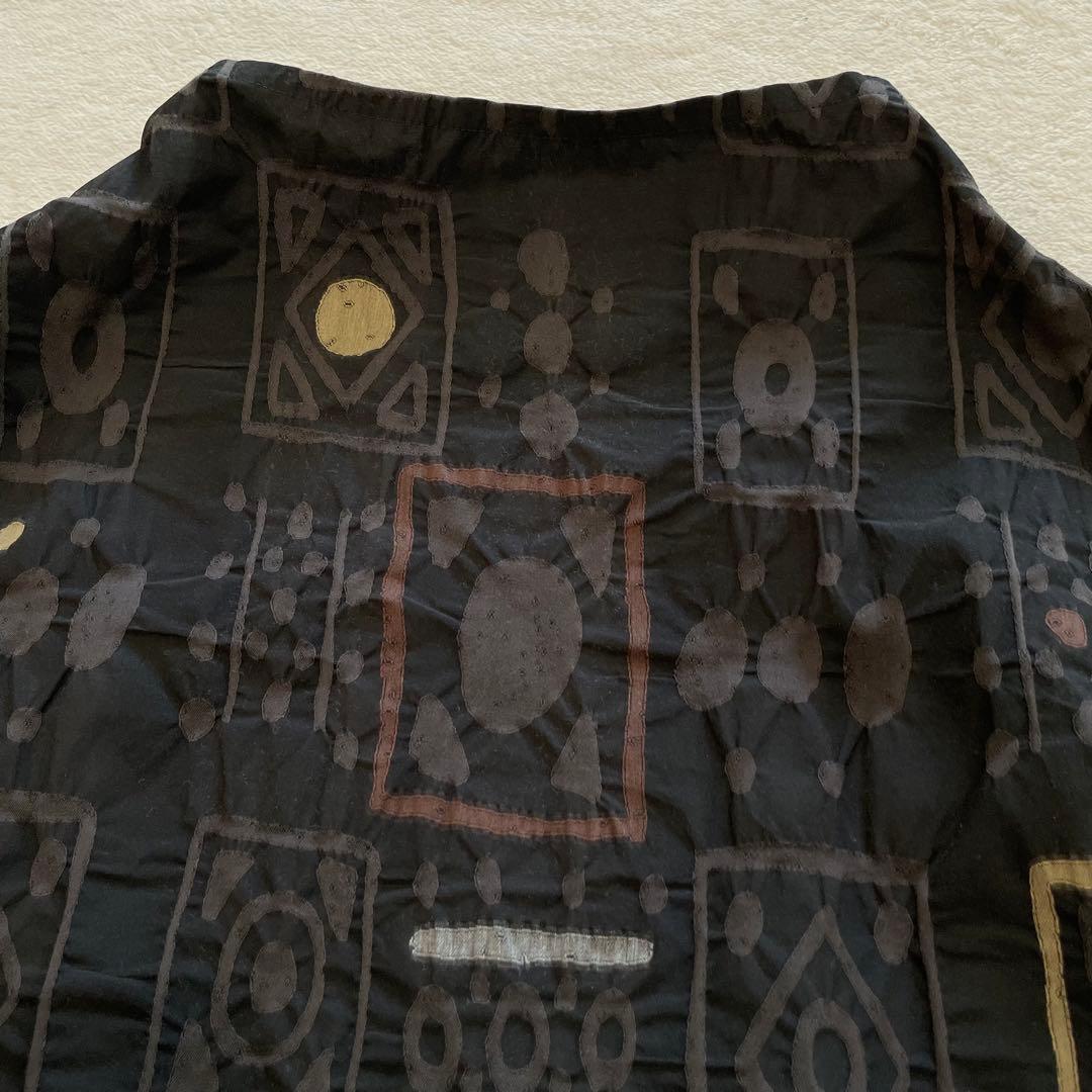 FUGA FUGA　アンティークパレードブラウス　2024年製　異素材切替　黒