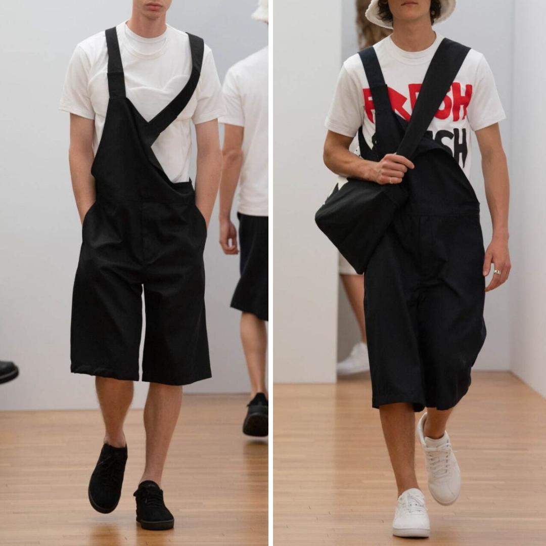 M 美品 コムデギャルソンシャツ フォーエバー パンツ オーバーオール ウール