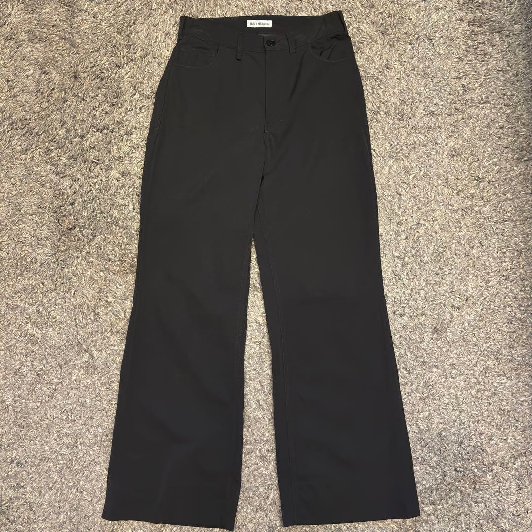 BALENCIAGA staff スラックス パンツ ブラック