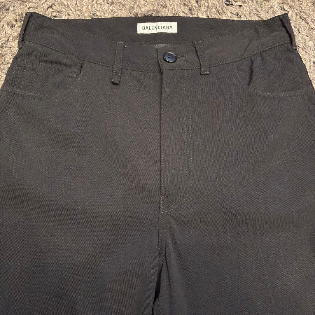 BALENCIAGA staff スラックス パンツ ブラック