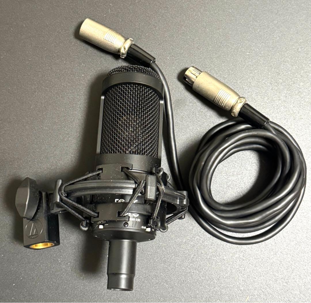 【ほぼ未使用品】AT2050 コンデンサーマイク ケーブル セット