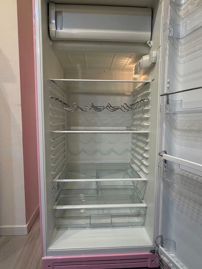 SMEG スメッグ ☆レトロ1ドア冷蔵庫 FAB28 イタリア製 ピンク☆右開き