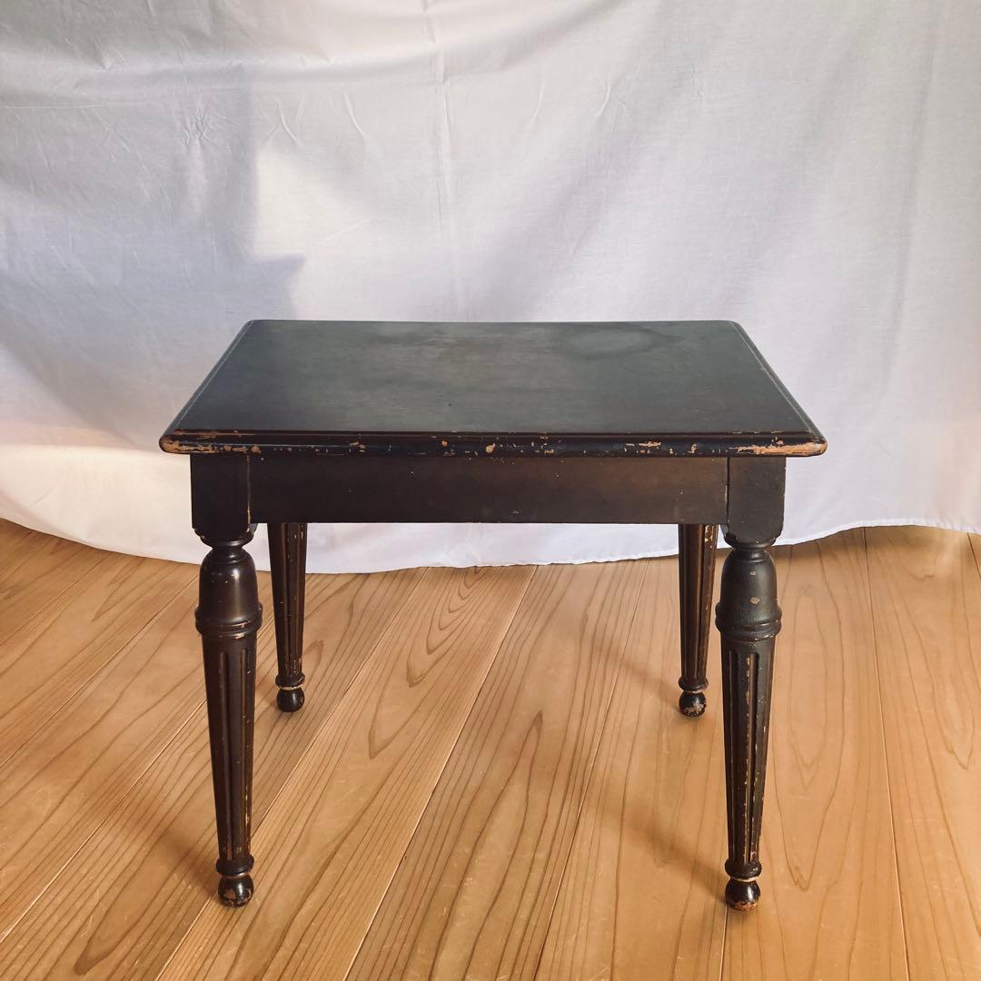 アンティーク　サイドテーブル　ピアノ木製椅子　大正ロマン　台机