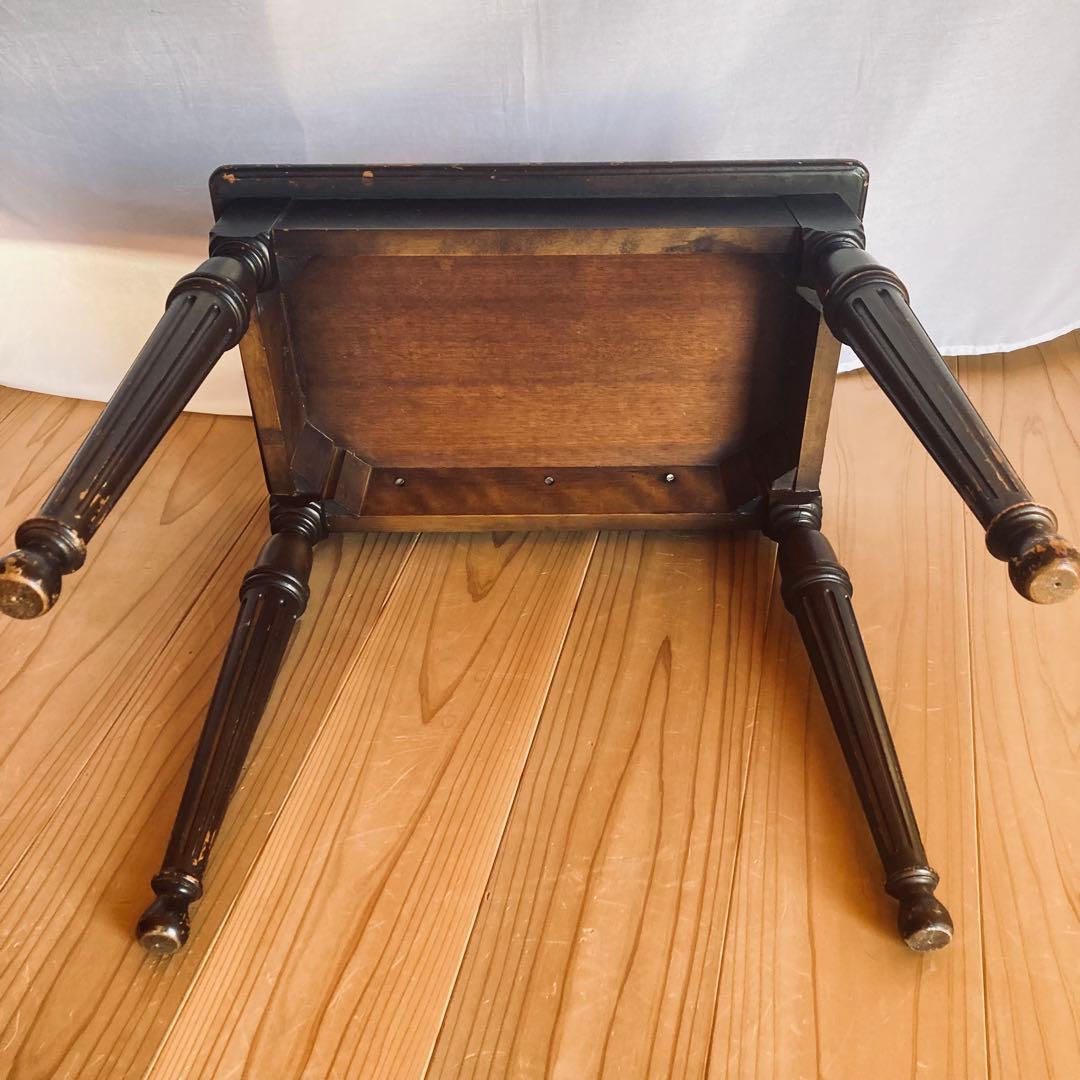 アンティーク　サイドテーブル　ピアノ木製椅子　大正ロマン　台机