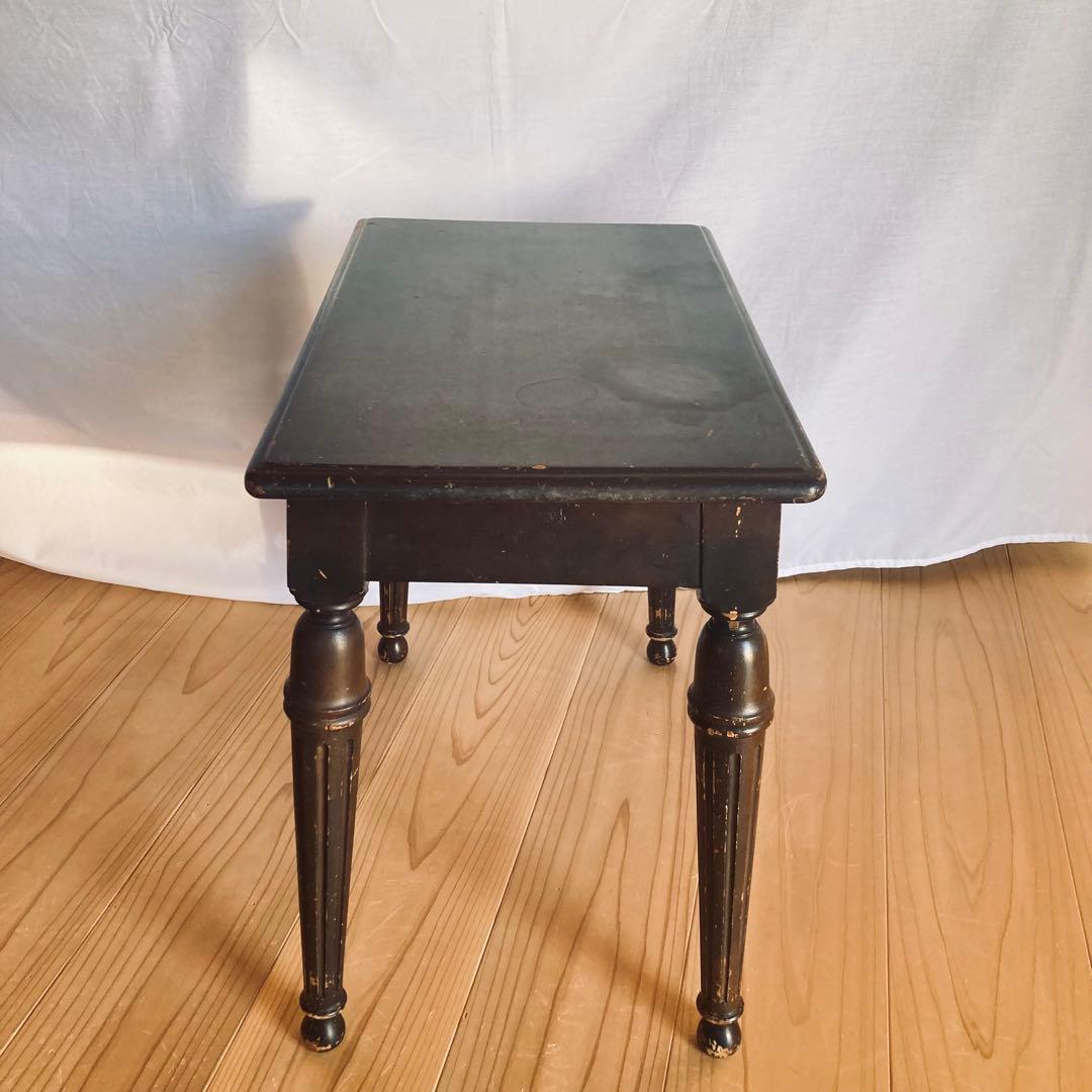 アンティーク　サイドテーブル　ピアノ木製椅子　大正ロマン　台机