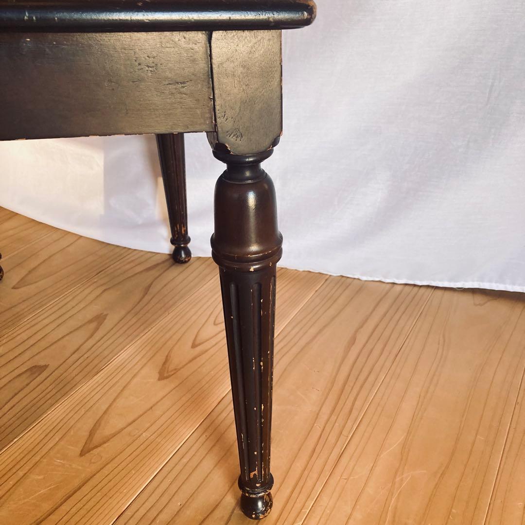 アンティーク　サイドテーブル　ピアノ木製椅子　大正ロマン　台机