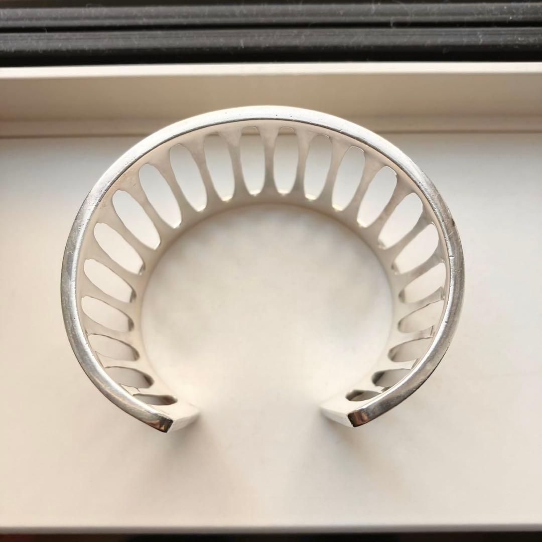 希少 メキシカンジュエリー 鳥かご型 シルバー925 ワイドバングル