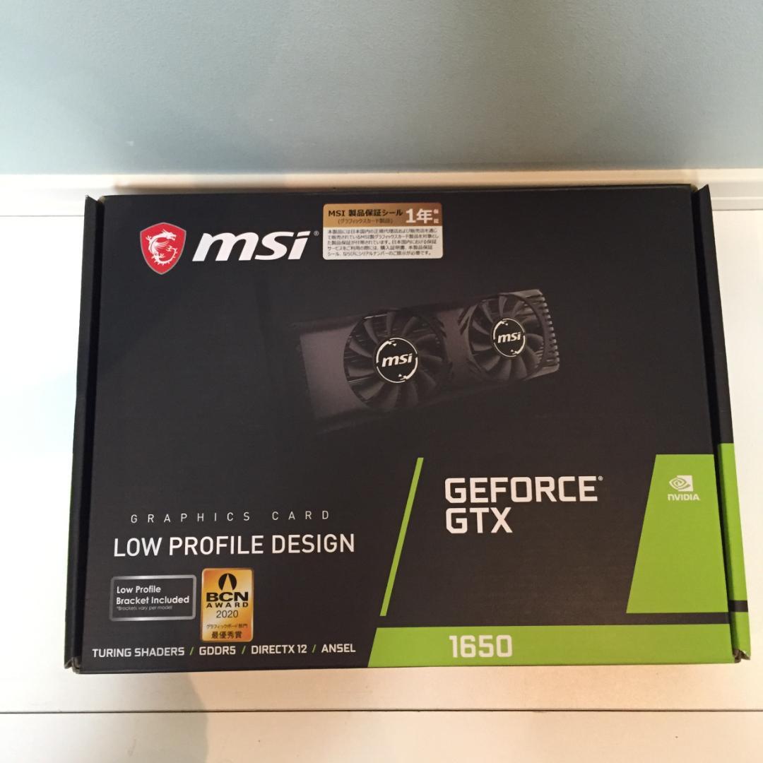 【動作チェック済】MSI Geforce GTX1650LP ビデオカード