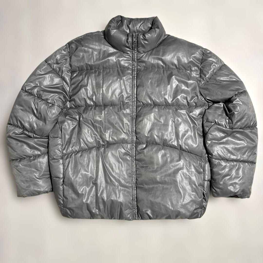 GAP ギャップ パファージャケット プリマロフト 中綿 ダウン シルバーグレー
