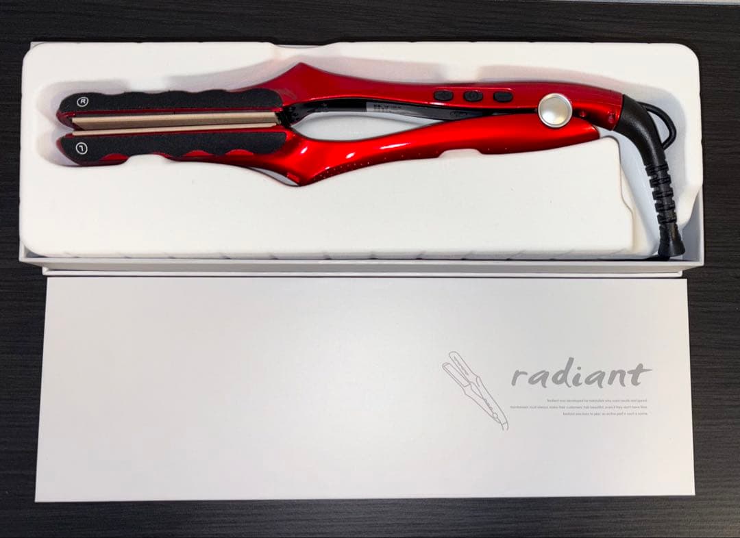 ラディアント シルクプロアイロンLM-125-R（28mm／レッド）　ストレート