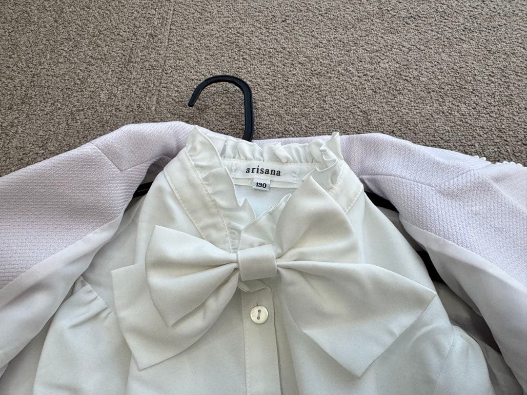 【売り切り】アリサナスーツ 130 2着セット 卒園式 入学式 ピンク&ラベンダ