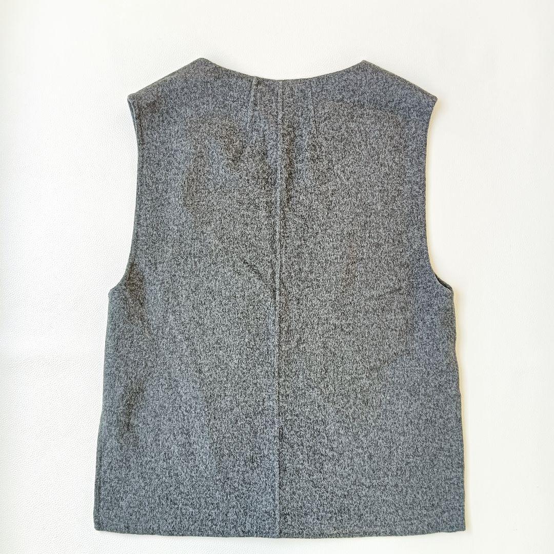 ほぼ未使用✨《スピックアンドスパン》24aw ダブルフェイスVネックベスト